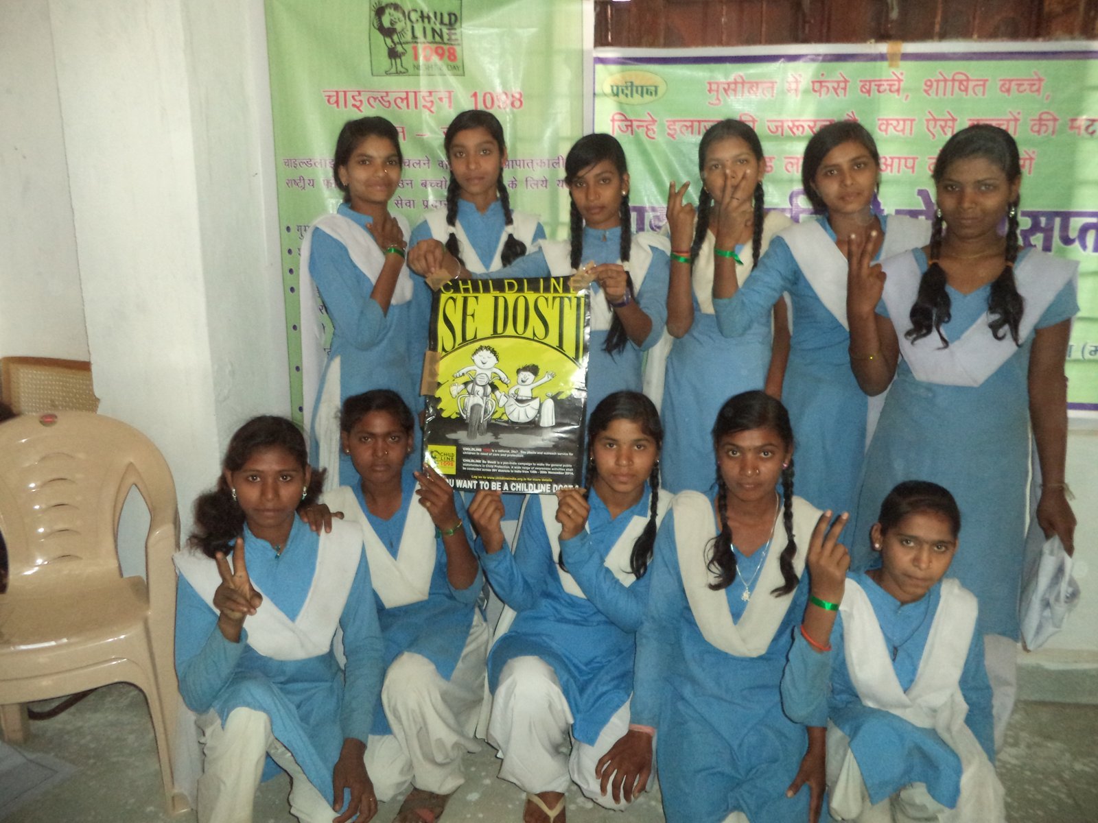 Childline awareness with students
