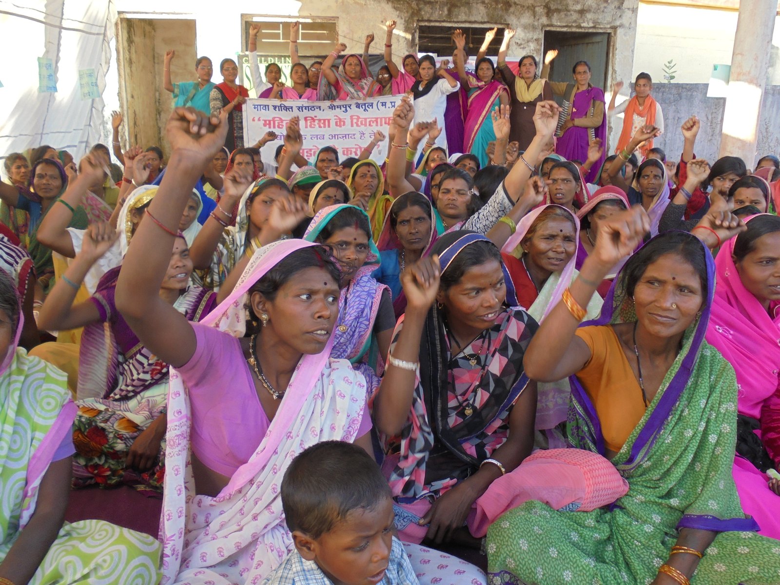 Women standing against violence